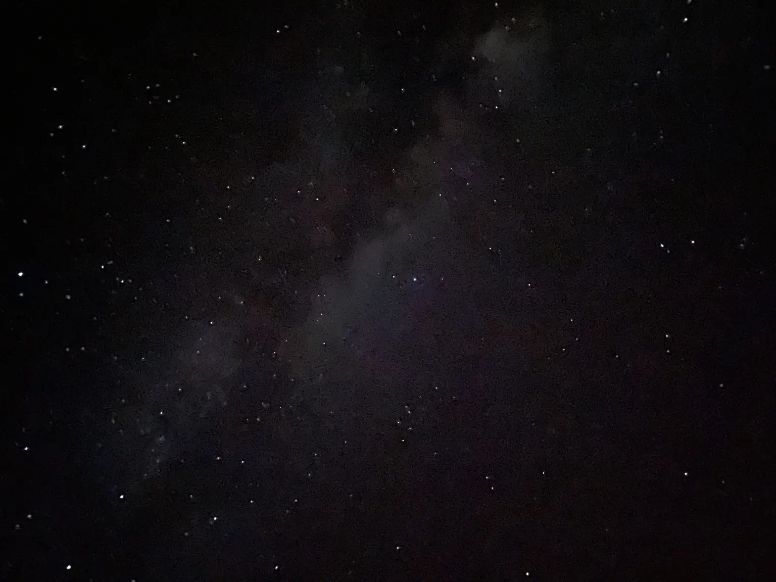 Stars above Kilimanjaro during the night ascent.